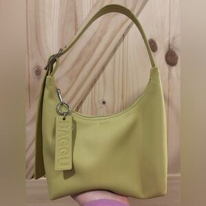 Baggu Recycled Leather Shoulder Bag in Straw